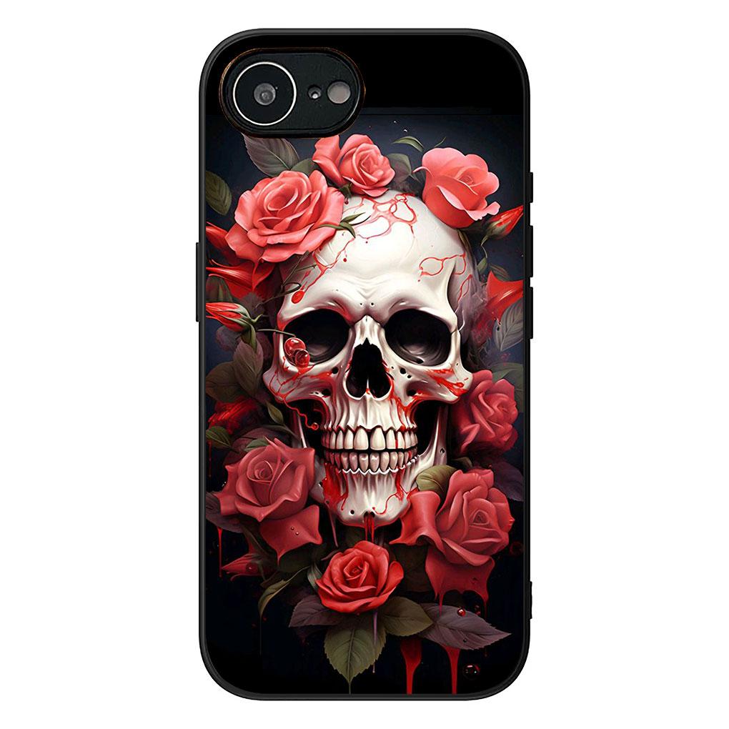 Чехол для Samsung Galaxy Note 20 9 8 S8 S10 S9 Plus A54 A33 A21S A31 M21 S10E A17 Coque Чехол для телефона Цветочный дизайн Череп Цветок Роза