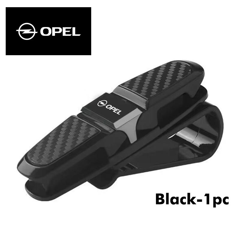 Carbon Car Sun Visor Glasses Clip Card Ticket Holder Fastener For Opel Corsa Mokka Astra Cascada Adam Insignia Meriva Vectra