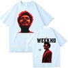 2026 TheWeeknd Мировой Тур Футболка Унисекс Унисекс Харадзюку Короткий Рукав Круглый Вырез Повседневная Рубашка