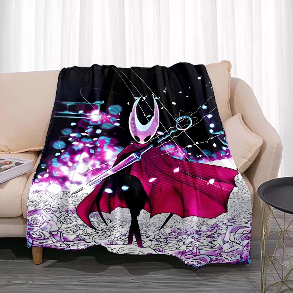 Одеяло Hollow Knight, игровое фланель, новинка, теплая фланель из микрофибры, прочная для детей и взрослых, дорожное покрывало, чехол для дивана