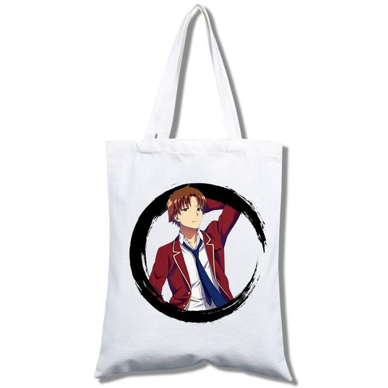 Student Shopping Mobile Phone White Canvas Portable Messenger Bag Female