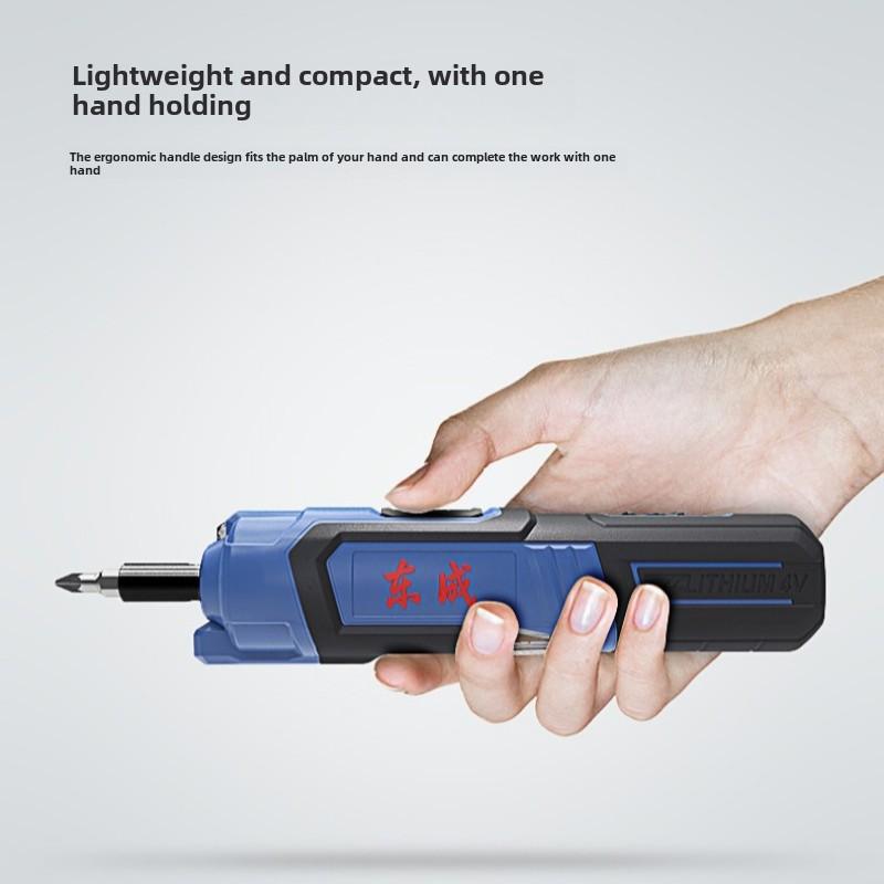 Dongcheng Встроенный аккумулятор Перезаряжаемый Прямой хвостовик Электронная регулировка передач DCPL03-5 Перезаряжаемая отвертка