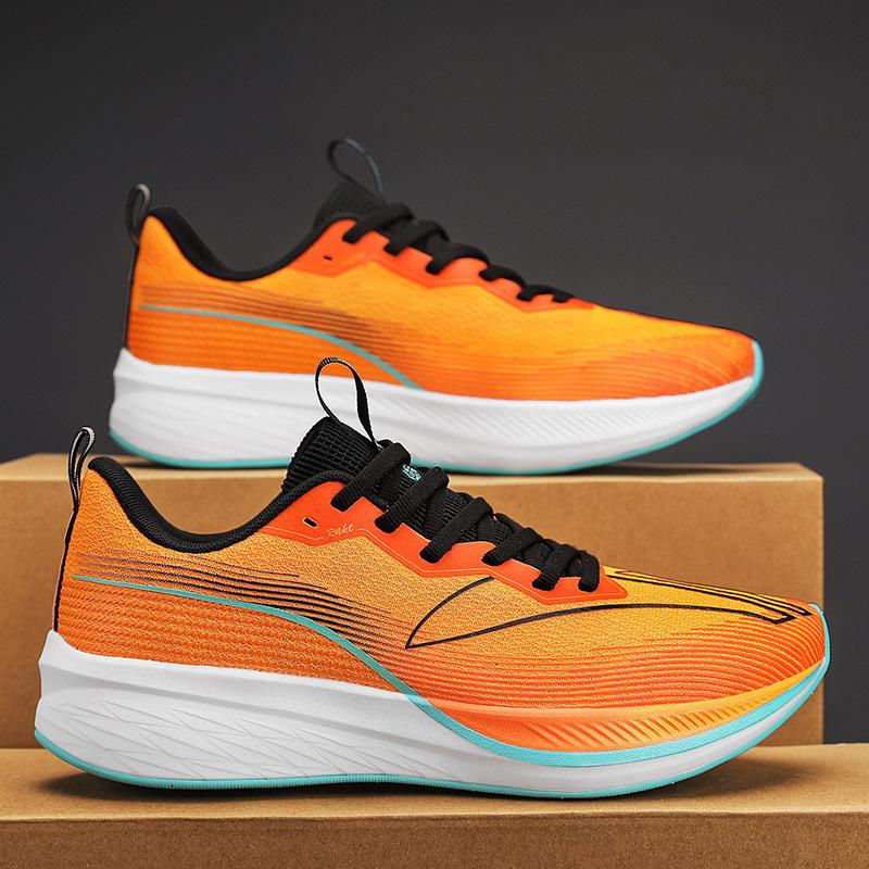 Summer racing running shoes couple breathable running shoes gradual change non-slip men's and women's casual sports shoes