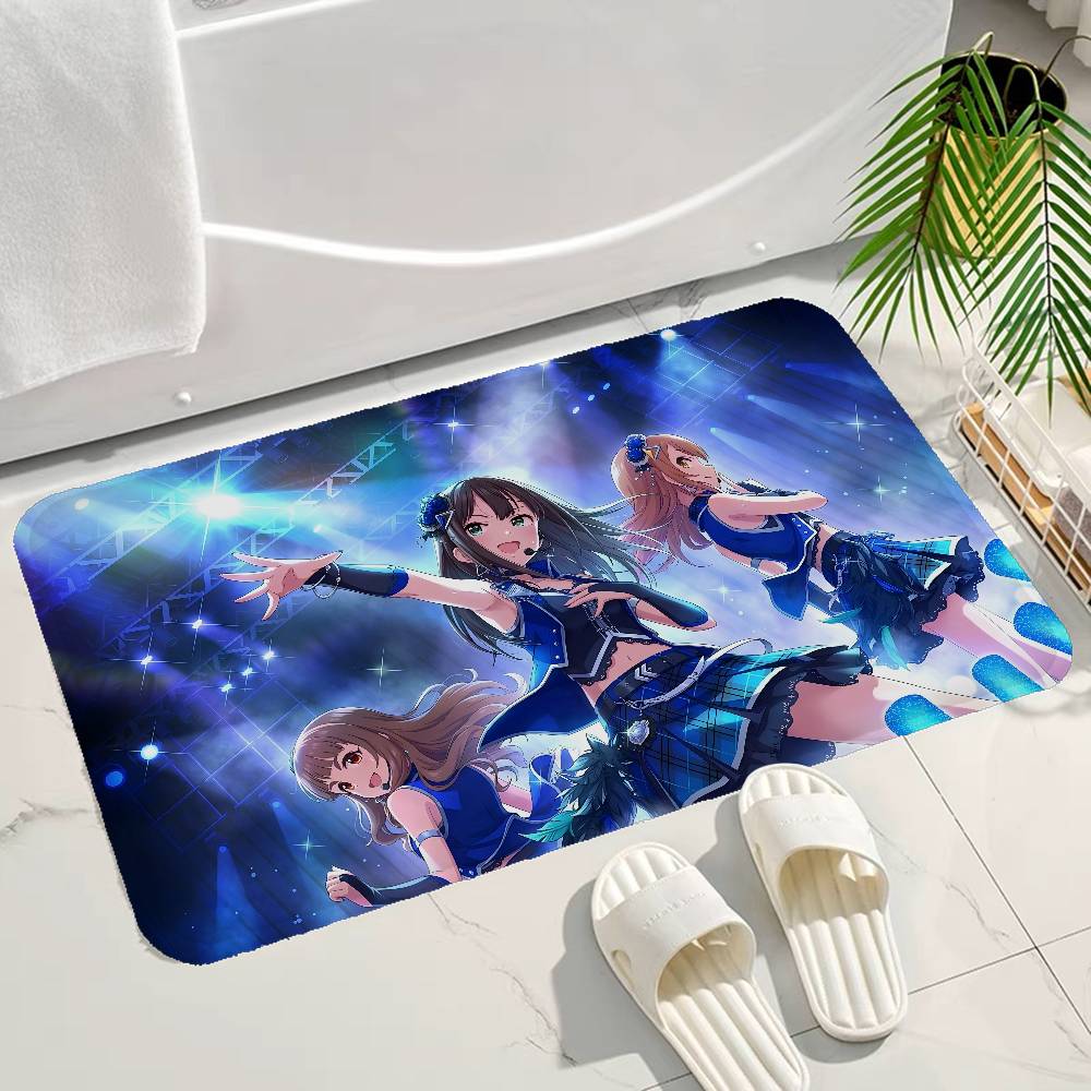 Rin Shibuya Floor Mat Retro Multiple Choice Living Room Kitchen Rug Non-Slip Modern Home Decor