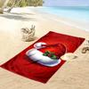 Festive holiday cheer Print beach towel, quick drying, suitable for travel, outdoor sports, jogging, the beach and swimming, gift