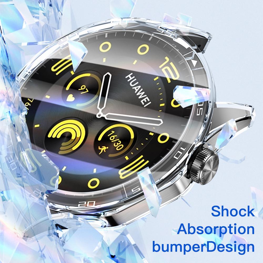 Защитный чехол для Huawei Watch GT4 41 мм и 46 мм Защитная оболочка для экрана для Huawei Watch GT 4 Бампер Гальванические чехлы Аксессуары