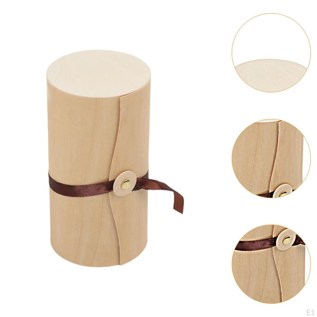 Изготовленная вручную деревянная коробка для хранения очков и ювелирных изделий с застежкой-веревкой