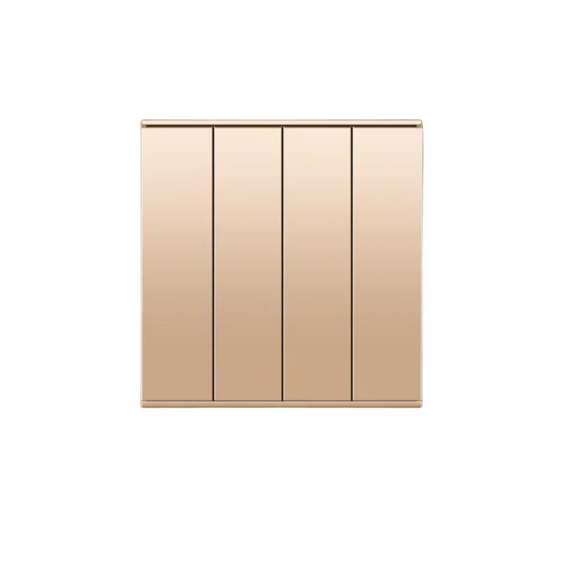 Uk Type 86 13A Универсальный розовое золото 220 В настенный большой деформированный 1-клавишный 2-позиционный крестовой выключатель света, USB электрическая розетка