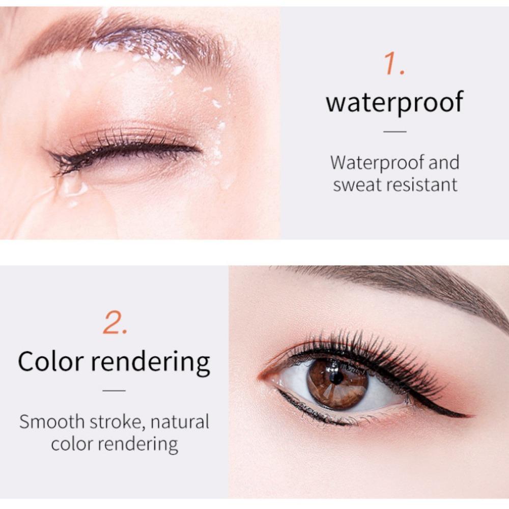 Тушь для ресниц QIC Plumb 4D, набор подводок для глаз 2 в 1, версия водостойких натуральных локонов и косметического макияжа