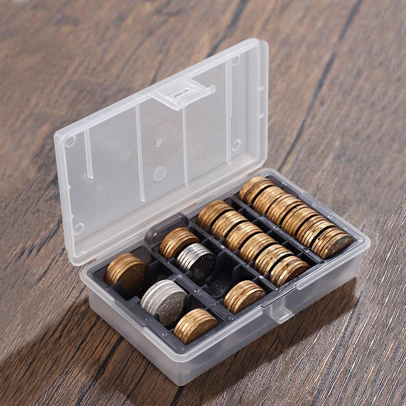 Коробка для монет Прозрачные круглые кейсы для монет Капсулы для хранения Витрины Защита Органайзер Коллекционные предметы Подарки Держатель