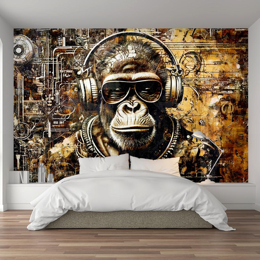 Wallpaper Monkey with glasses