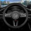 Leather Car Steering Wheel Cover for Mazda 2 3 HB 6 GH Cx5 Cx30 Cx90 Bt50 Mx5 2010-   2024 205 2026 Interior Accessories