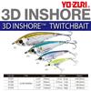 YO-ZURI Salt Lure 3D Inshore Twitch Bait (SS) 130mm, Pearl Chartreuse