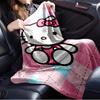 1pc Hello Kitty plush toy blanket - home decoration, seasonal use, comfortable, machine washable, suitable for all ages, a perfect gift for
