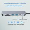 Новый адаптер USB 3.0 Type-C к адаптеру HDMI 4K Thunderbolt 3 USB C Hub, Hub 3.0 TF SD Reader Slot PD для MacBook/Huawei Mate/Mi Noteboo