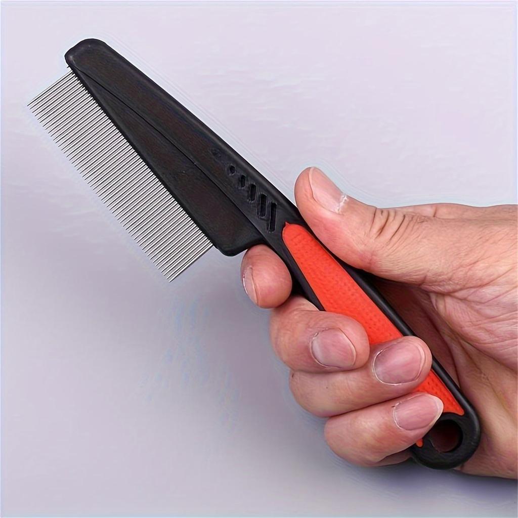 Stainless Steel Fine Tooth Tweezers Comb Lice Comb Professional Head Lice Nit Removal Hair Comb