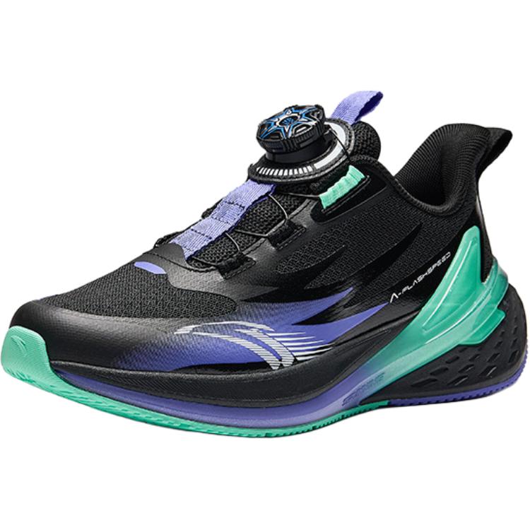 Anta Детские кроссовки Bow Speed Mesh с технологией Resilient, без шнурков, с вращающейся пряжкой, легкие, амортизирующие, с низким верхом, унисекс, 312445501-3