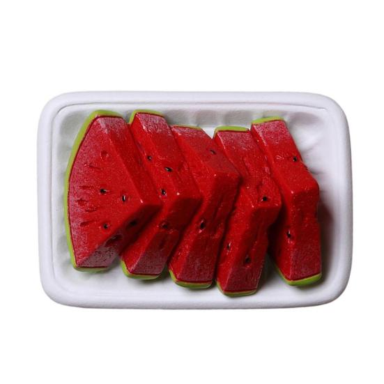 3D Simulated Fruit Fridge Magnet DIY Locker Kitchen Fridge Simulated Strawberry Watermelon Blueberry Boxed Food Magnetic Decoration Ornament