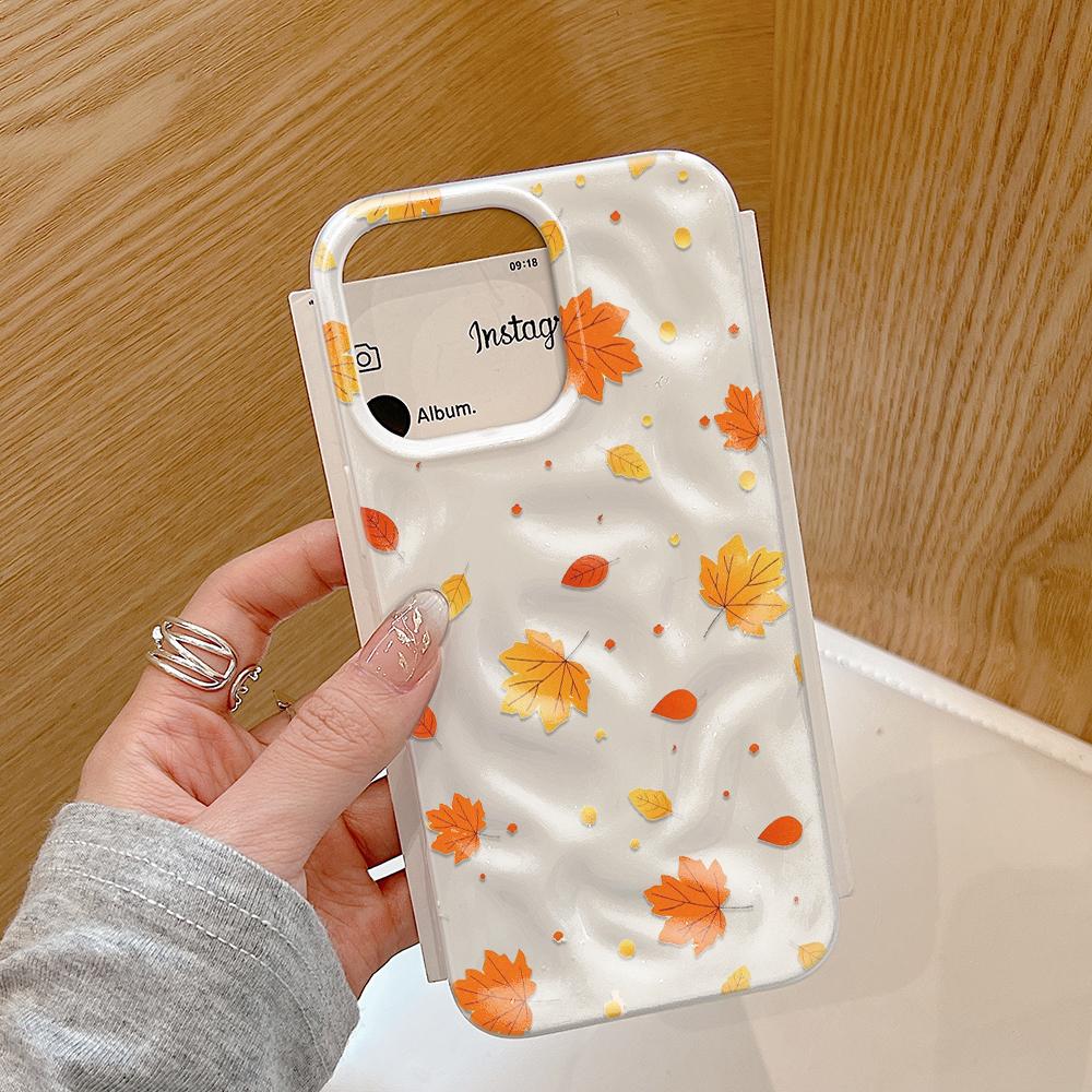 Чехол для телефона с осенними кленовыми листьями Для IPhone 17 Air 16 15 14 13 12 11 Pro Max Чехол-обложка Для IPhone 16 15 14 Plus Чехол Funda Coque