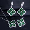 Micro-Set Zircon Earrings, Rings, Pendants, Three-Piece Small Set, Multi-Color Optional.