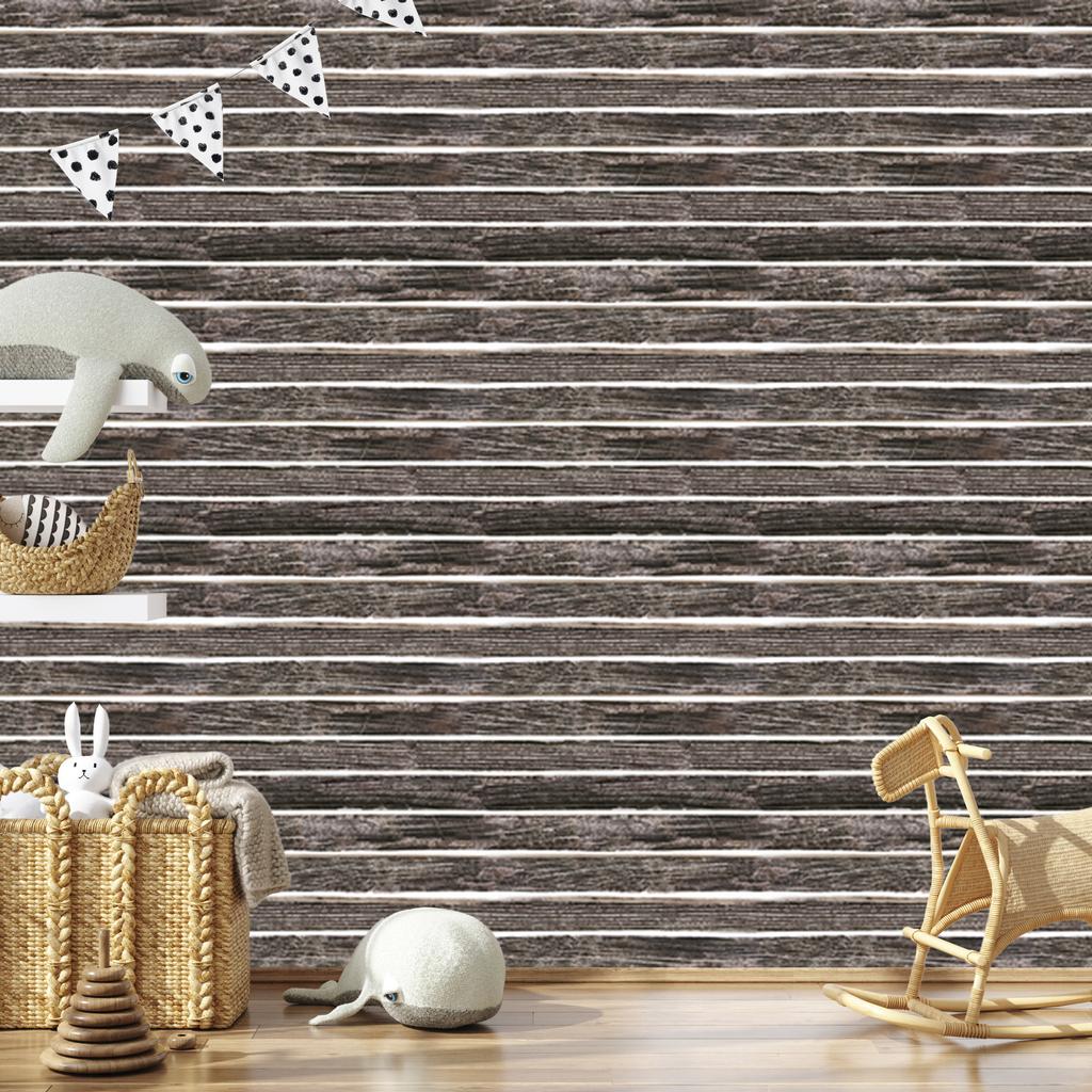 Old wooden planks wallpaper for living room and bedroom 50x1000