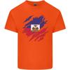 Torn Haiti Flag Haitian Day Football Unisexs Light Cotton TShirt