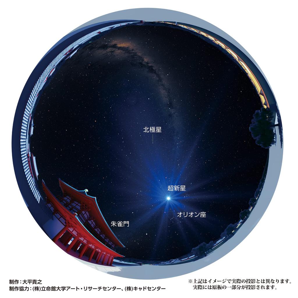 SEGA FAVE Home Planetarium Color Master Plate Software Appeared In the Night Sky of the Heian Produced by Takayuki Ohira "HOMESTAR Series" "Supernova