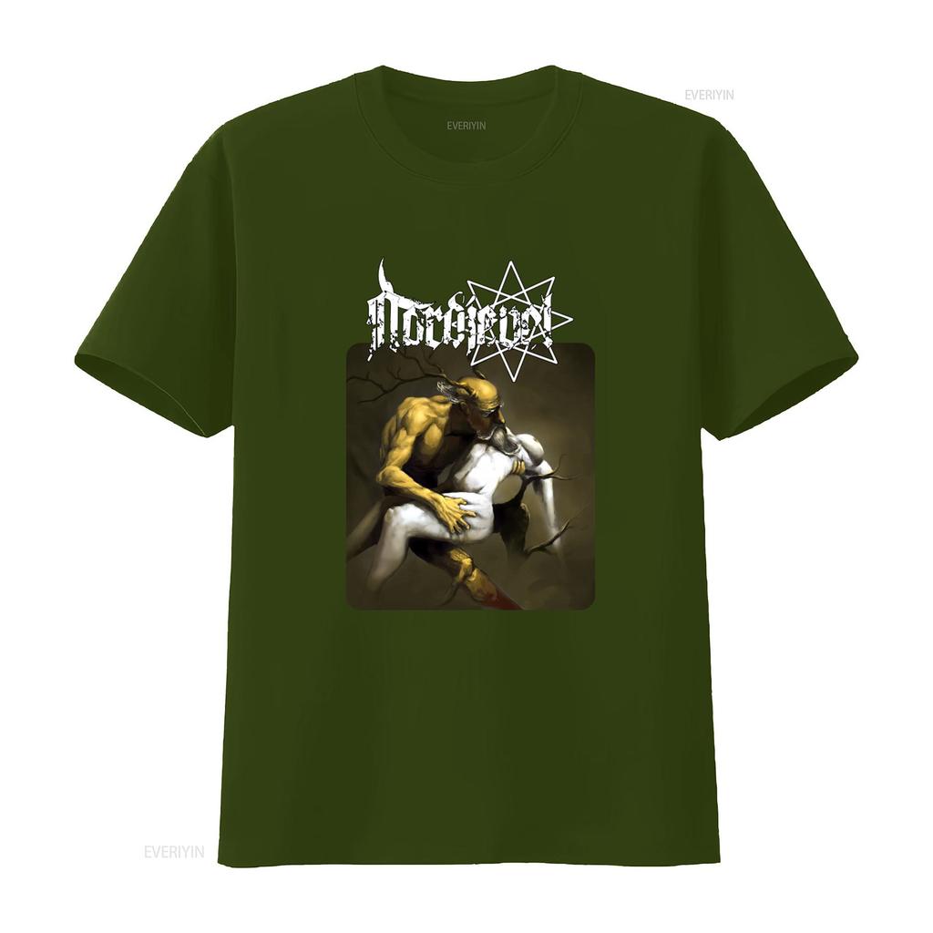 HOT NORDJEVEL Funeral Smell Print T Shirt for Men Long or s vintage Washed Top For Everyday Wear fashion Comfortable Stretched
