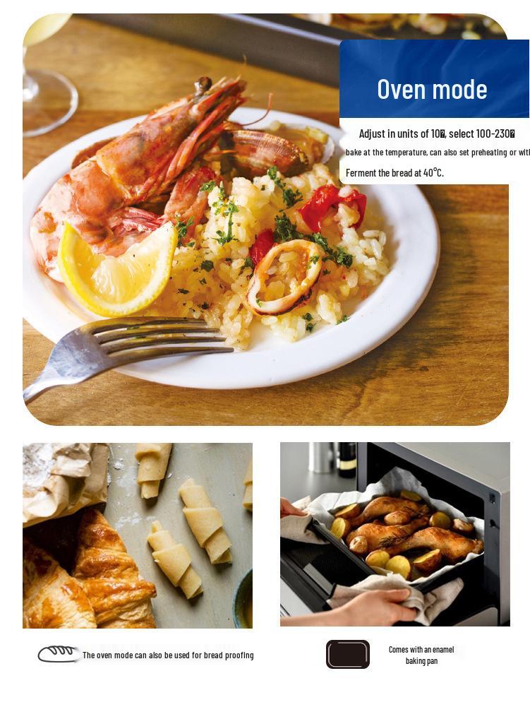 BALMUDA Microwave Oven - 2024 Compact All-in-One Micro-Bake Desktop Model