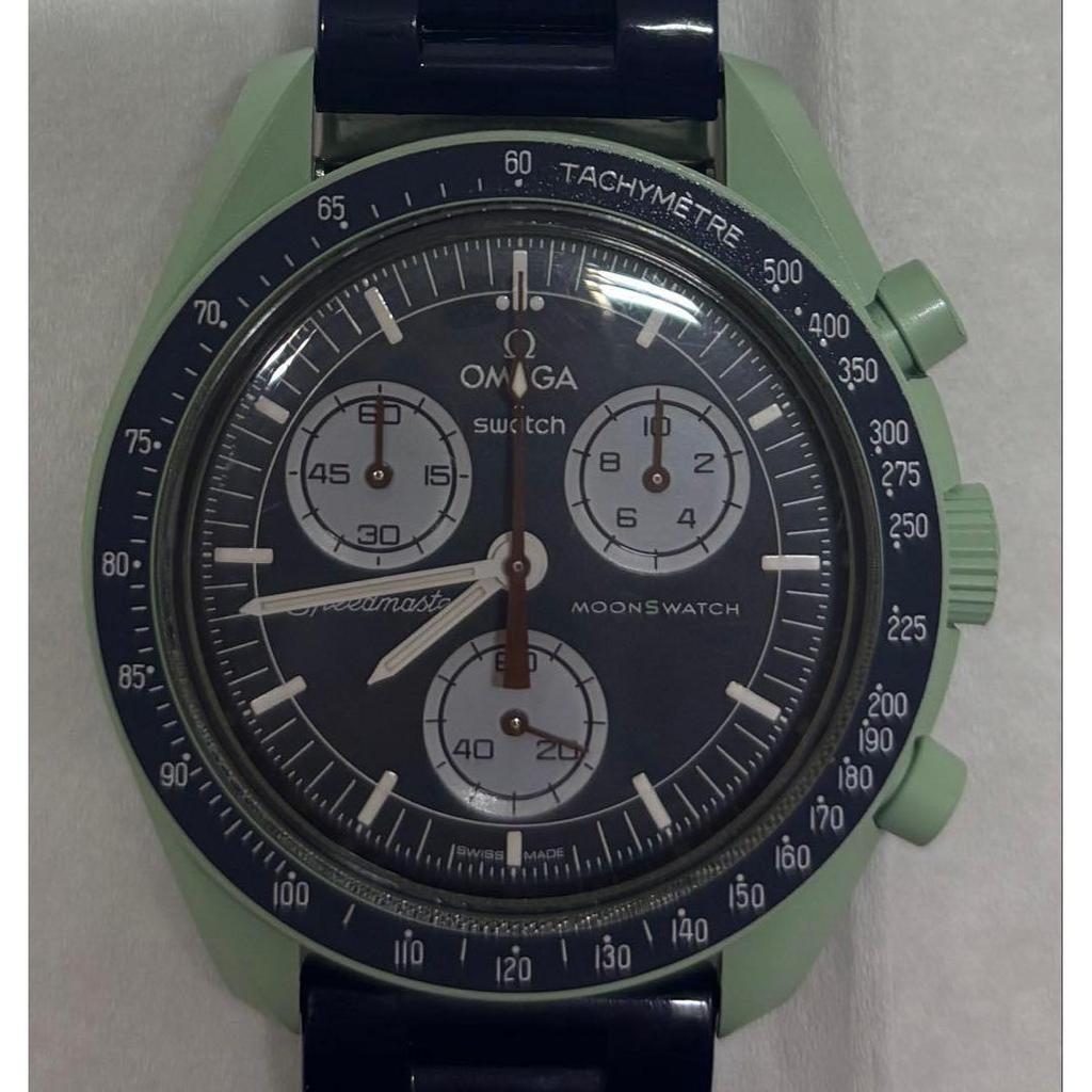 Used Swatch OMEGA x Swatch Earth, purchased at Swatch Ginza
