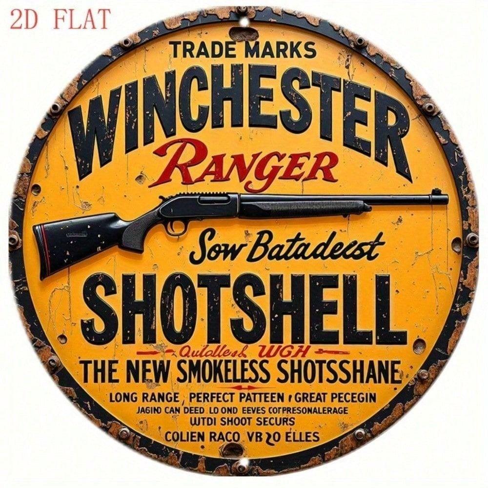 Винтажная металлическая табличка Winchester Bullets Настенный декор Бар Паб 8x8 дюймов