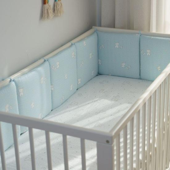 6 шт. подкладок в кроватку для прорезывания зубов 11,8” x 11,8” противоударный бампер для детской кроватки