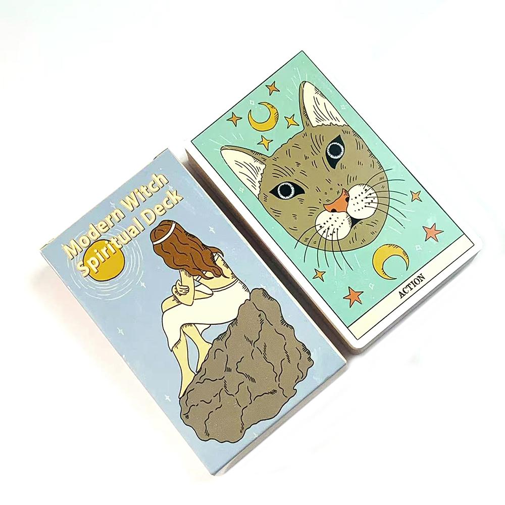 Современная Ведьма Духовная Колода Царство Гадание Медитация Игра для Вечеринки для Девушки и Женщины, Классический Дизайн для Начинающих и Профессионалов