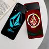 Volcom Logo Phone Case For Samsung Z Flip 7 6 5G Galaxy Z Flip 5 4 3 Black Hard Cell Cover Luxury PC Shell Coque