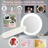 Хит продаж ручное/настольное вращающееся светодиодное зеркало для макияжа, складное, портативное зеркало для подкрашивания, подходит для путешествий, дома, кемпинга