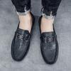 Весенняя мужская обувь новая мужская повседневная кожаная обувь на мягкой подошве вождение на одной педали Doudou модная обувь