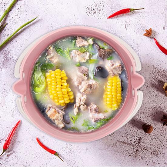 Портативная складная пароварка, горячий горшок для тушения, мини-сковородка, силиконовый электрический чайник