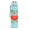 1PC Watermelon Leaf Wreath Fresh Fruit 750ml Color Plastic Sports Water Bottle Leakproof Flip Straw Lid Suitable for Sports Office Home Use