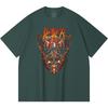 Хлопковая футболка плотностью 230 г/м² 100% Хлопок Heavy Metal Футболка с принтом рок-группы Популярная музыка Унисекс Тяжелая хлопковая футболка