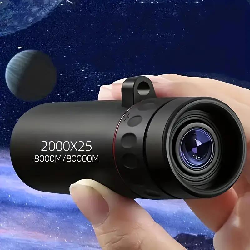 Профессиональный бинокль и монокуляр HD 2000x24 двойного назначения с возможностью использования с мобильными телефонами.