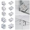 Self-closing Side Mounted Frameless Clamp Glass Door Hinge Furniture Accessories Cabinet Door Hinge