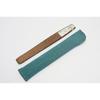 Used [New] [Hasegawa] Kyoto fan, 45 bamboo ribs, short karaki cloth, double-sided pattern, handmade by Kyoto craftsmen, fan bag included, wooden box