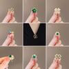 Emerald Anti-light Brooch for Women, High-end Anti-light Buckle, High-end Pin, Light Luxury and Elegant Versatile Corsage