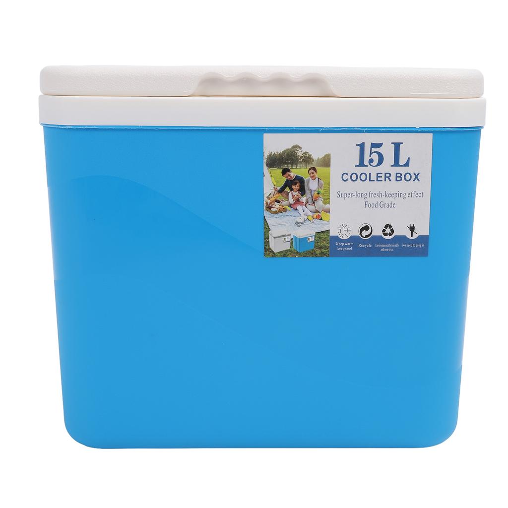 15L Insulated Portable Cooler Professional Lasting Cooling Insulation Hard Cooler Box for Outdoor Picnic Fishing Commercial Stall
