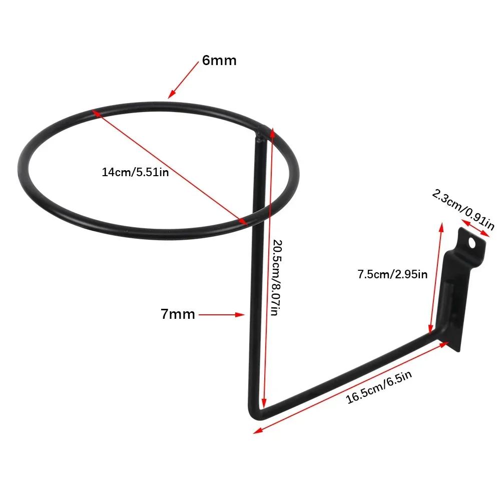 Steel Motorcycle Accessories Helmet Holder Hanger Rack Wall Mounted Hook For Coats Hats Caps Helmet Rack Black Helmet Mounts