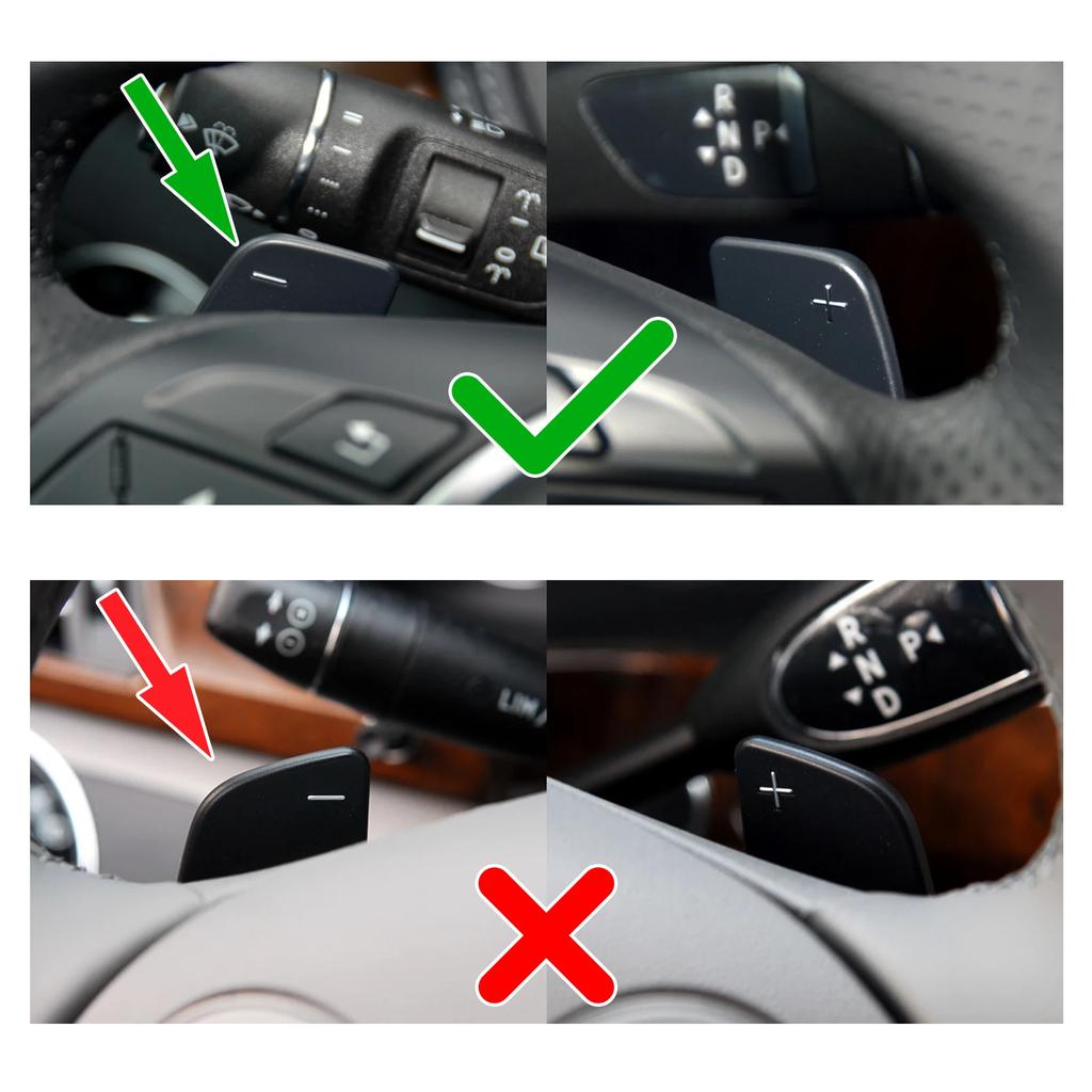 Real Carbon Fiber Steering Wheel Paddle Cover for Mercedes Benz AMG A45 C63 C43 E63 S63 G63 GLA CLS63 GLS63 CLA45