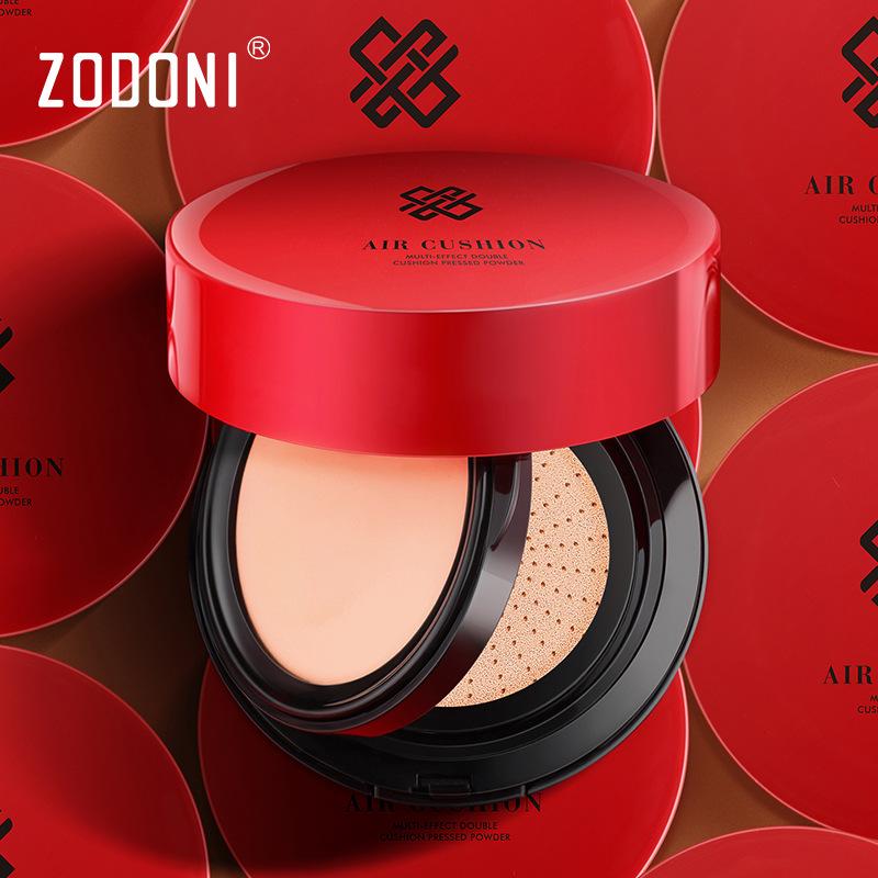 Double Layer Red Air Cushion Moisturizing Moisturizing Concealer Anti-sweat Lasting BB Cream Pressed Powder