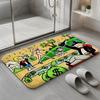 Fun Cute Anime M-Monopoly Floor Mat Soft Flannel Non-Slip Rug Washable Floor Mat for Living Room Bedroom