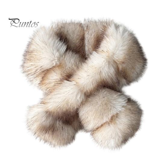 Winter Neck Warmer for Women Faux Mink Wrap Scarf Women, Double-Sided Plush Warmer, Warm Gaiter Autumn Thick Fur Collar, Luxury Soft Thickened