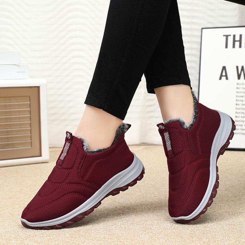 Fashion Comemore 2025 Winter Women Cotton Shoes New Casual Slip On Women Warm Comfortable Sneakers Fashion Outdoor Furry Vulcanize Shoes